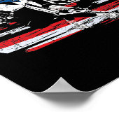 Lacrosse American Flag Lax Sticks Helmet 4. Poster (Ecke)