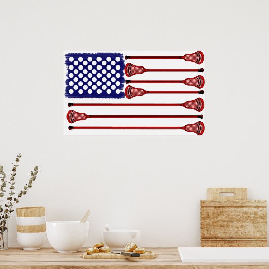 Lacrosse AmericasGame Poster (Küche)