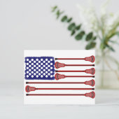 Lacrosse AmericasGame Postkarte (Stehend Vorderseite)