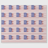 Lacrosse-Amerika-Spiel Geschenkpapier (Flach)
