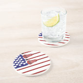 Lacrosse-Amerika-Spiel Getränkeuntersetzer (Seite)