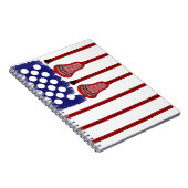 Lacrosse-Amerika-Spiel Notizblock (Rechte Seite)