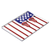 Lacrosse-Amerika-Spiel Notizblock (Linke Seite)