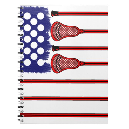 Lacrosse-Amerika-Spiel Notizblock (Vorderseite)