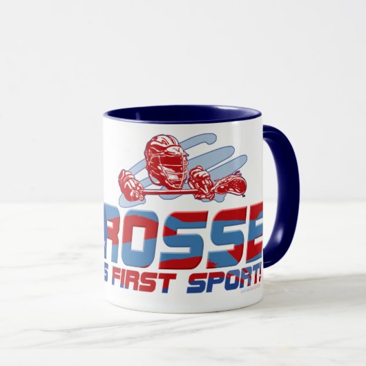 Lacrosse-Amerikas erster Sport-Gang Tasse (VorderseiteRechts)