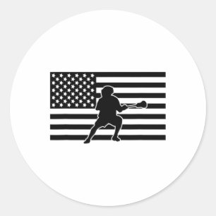 Lacrosse Apparel - Lacrosse Runder Aufkleber