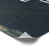 Lacrosse Attitude in Denim Poster (Ecke)