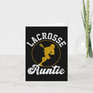 Lacrosse Auntie Lacrosse Lover Vathers Day Karte
