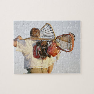 Lacrosse-Ausrüstung Puzzle