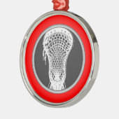 Lacrosse Award Ornament Aus Metall (Links)