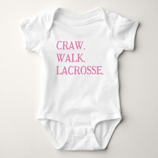 LACROSSE BABY MIRL ONSIE PINK WHITE TOP TSHIRT (Vorderseite)