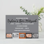 LACROSSE Bar Mitzvah Einladung (Stehend Vorderseite)