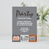 LACROSSE Bar Mitzvah Einladung Empfang-Karte (Stehend Vorderseite)