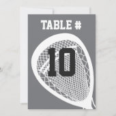 LACROSSE Bar Mitzvah TABELLENKARTE Einladung (Vorderseite)