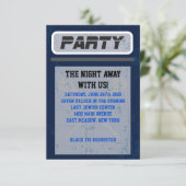 LACROSSE Bar-Schläger Mitzvah Einladung (Stehend Vorderseite)