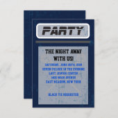 LACROSSE Bar-Schläger Mitzvah Einladung (Vorne/Hinten)