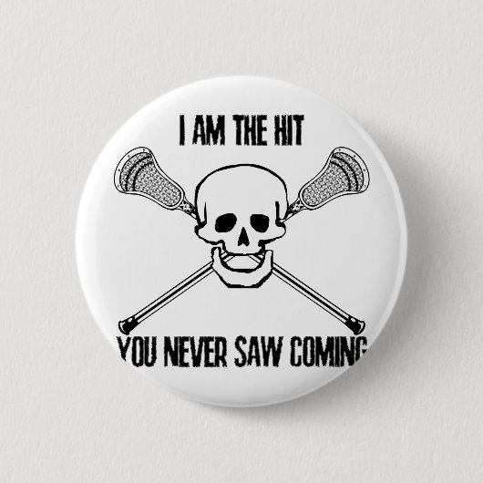 Lacrosse bin ich der Schlag Button (Vorderseite)