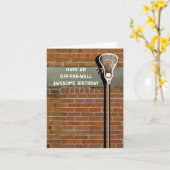 Lacrosse Birthday Card Karte (Gelbe Blume)