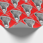 Lacrosse Birthday Geschenkpapier (Ecke)