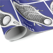 Lacrosse Birthday Geschenkpapier (Rolleneckpunkt)