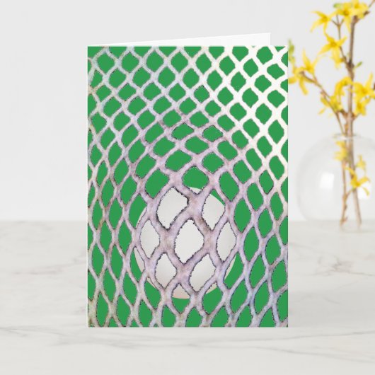 Lacrosse Birthday Karte (Gelbe Blume)