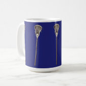Lacrosse Blue Coffee Tasse (Vorderseite Links)