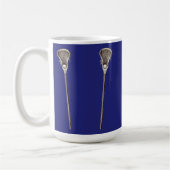 Lacrosse Blue Coffee Tasse (Links)