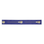 Lacrosse Blue Satin Ribbon Satinband (Vorderseite)