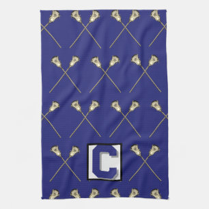 Lacrosse Blue Sporthandtuch Geschirrtuch
