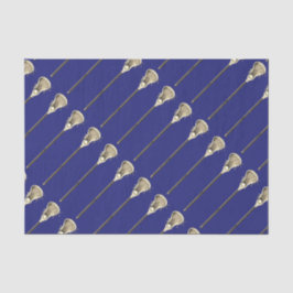 Lacrosse Blue Sports Tissue Paper Seidenpapier