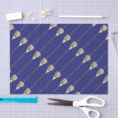 Lacrosse Blue Sports Tissue Paper Seidenpapier (Handwerk)
