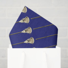 Lacrosse Blue Sports Tissue Paper Seidenpapier