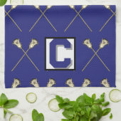 Lacrosse Blue Sporttuch Geschirrtuch (Gefaltet)