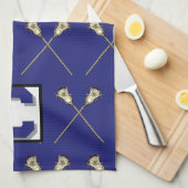 Lacrosse Blue Sporttuch Geschirrtuch (Viertel Falte)