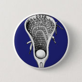 Lacrosse Blue Team Gifts Button (Vorderseite)