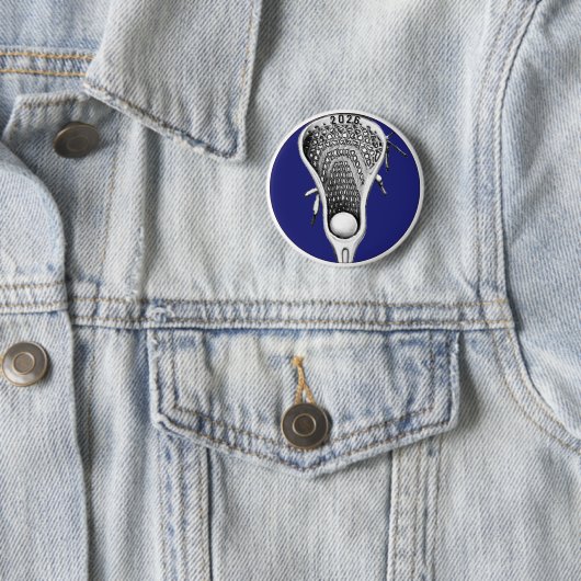 Lacrosse Blue Team Gifts Button (Beispiel)
