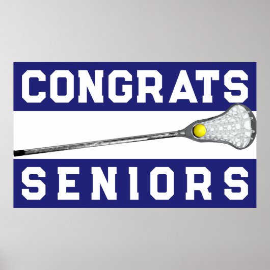 Lacrosse Blue Team Senior Night Poster (Vorne)