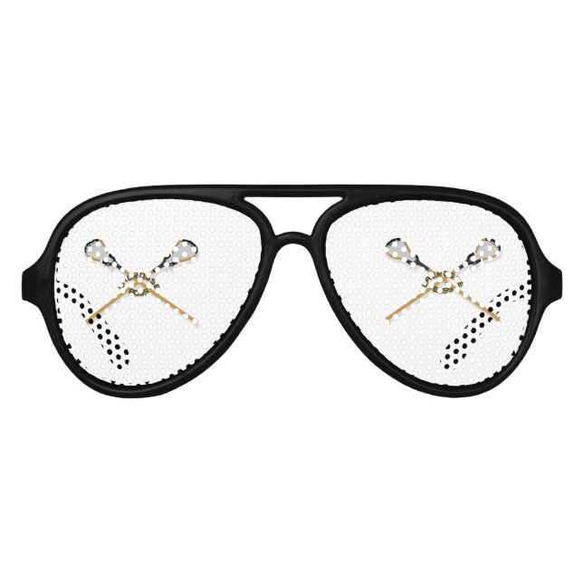 Lacrosse Boss Crossed Sticks Sonnenbrille (Vorderseite)