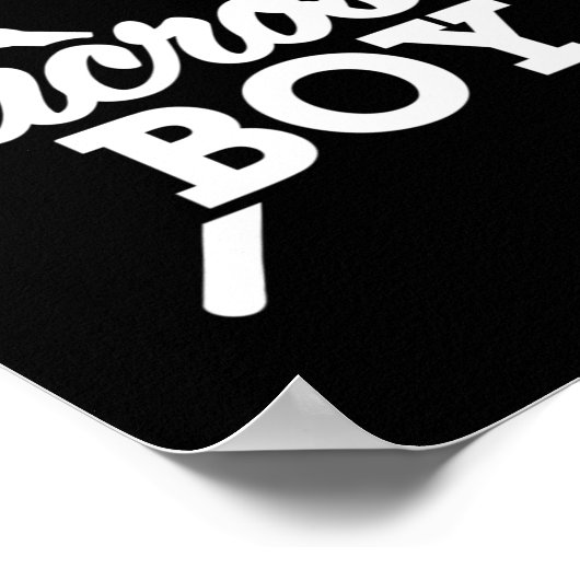 Lacrosse Boy Poster (Ecke)