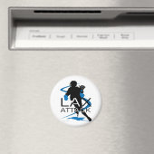 Lacrosse Boys LAX Attack Blue Magnet (In Situ (Geschirrspüler))