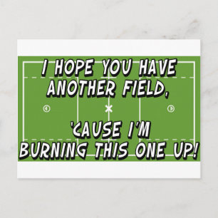 Lacrosse Burning Field Postkarte