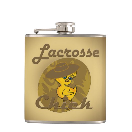 Lacrosse Chick #6 Flachmann (Vorderseite)