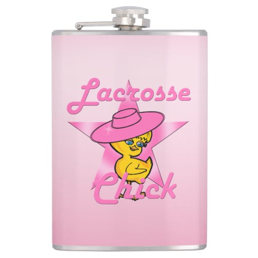 Lacrosse Chick #8 Flachmann (Vorderseite)