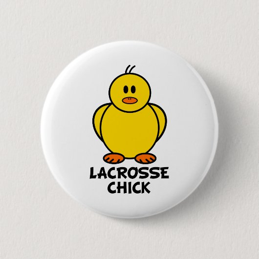 Lacrosse Chick Button (Vorderseite)