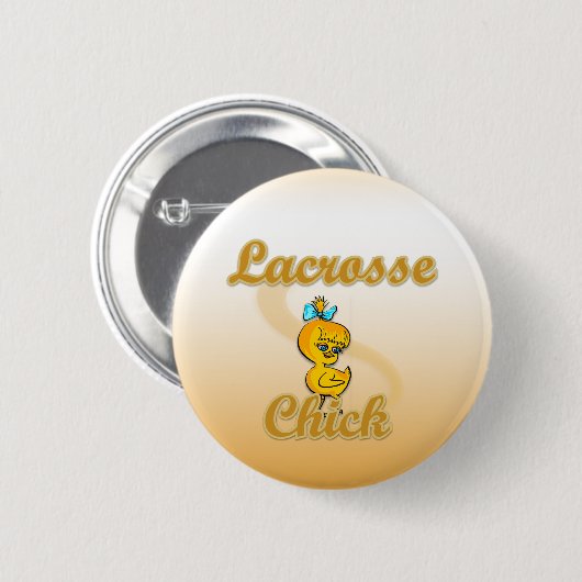 Lacrosse Chick Button (Vorne & Hinten)
