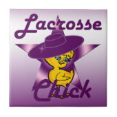 Lacrosse Chick Fliese (Vorderseite)