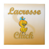 Lacrosse Chick Fliese (Vorderseite)
