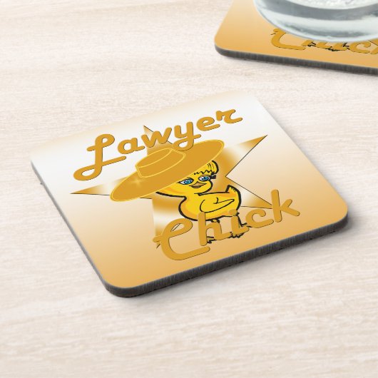 Lacrosse Chick Getränkeuntersetzer (Linke Seite)