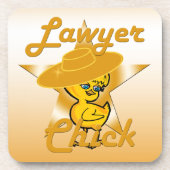 Lacrosse Chick Getränkeuntersetzer (Vorderseite)