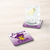 Lacrosse Chick Getränkeuntersetzer (Rechte Seite)